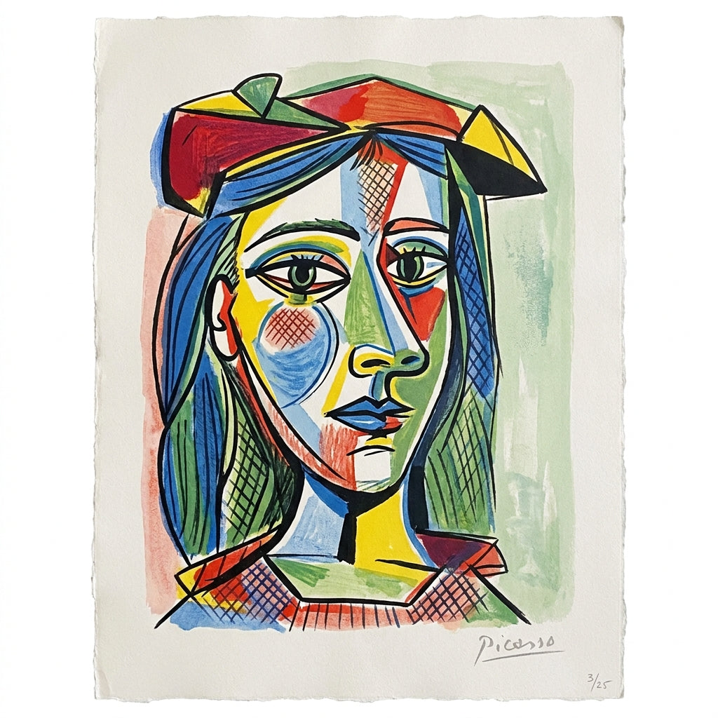 Femme au ruban, Pablo Picasso, 1956