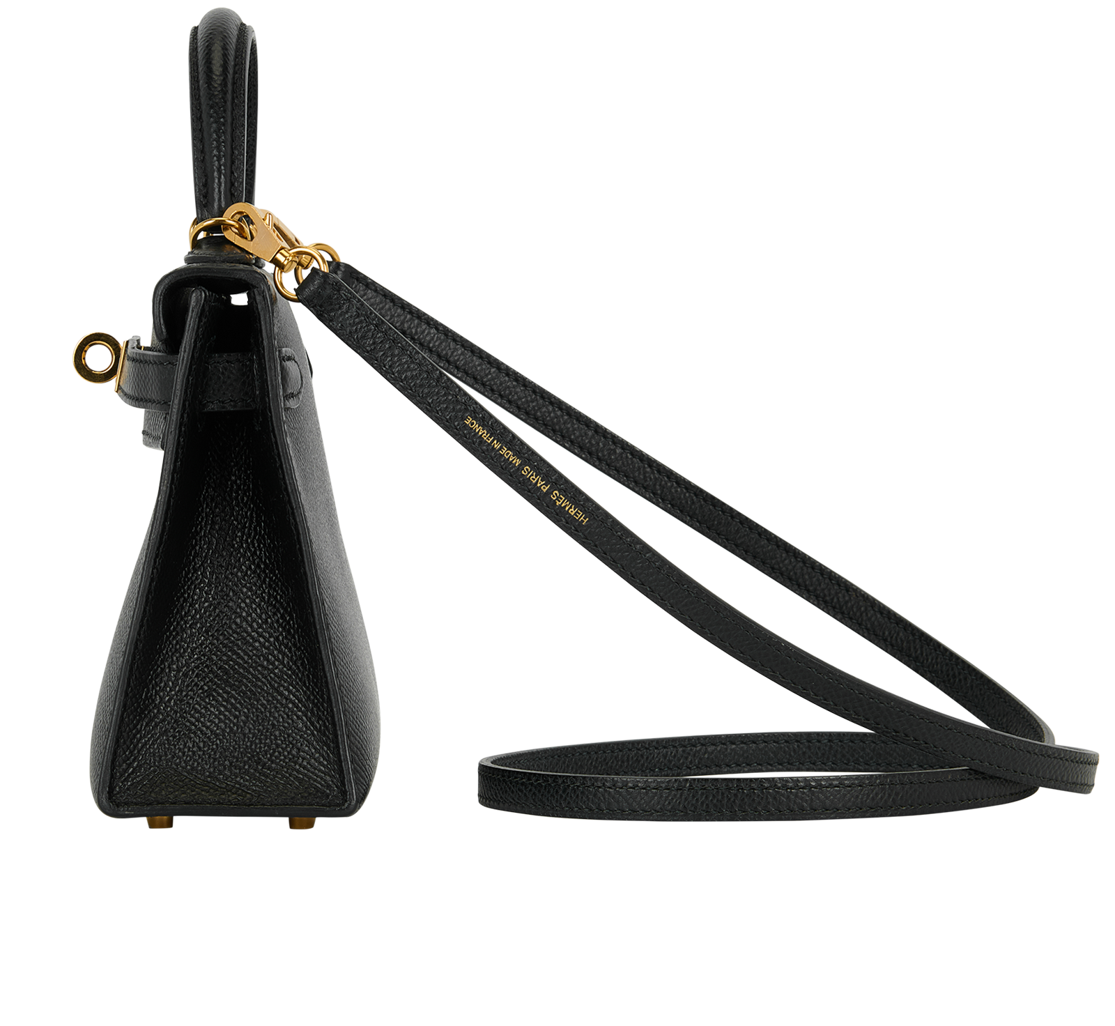 Hermès Mini Kelly II Sellier Epsom in Noir