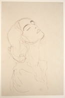 Head of a Girl with Closed Eyes - Gustav Klimt (1862-1918), after
