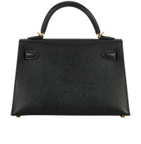 Hermès Mini Kelly II Sellier Epsom in Noir
